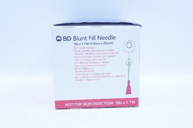 BD 305181 Blunt Fill Ndle 18G x 1 TW - Box of 100